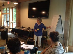 Drawing from Joseph Campbell's archetypes and a wide range of classical and contemporary literature, editor and author, Patti Gauch, challenged writers to enter the world of characterization and theme in her talk focused on "Into the Belly of the Whale."
