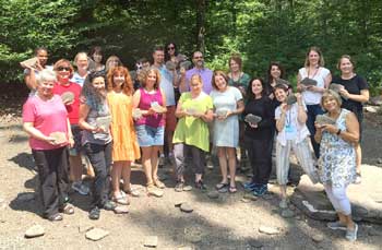 Sarah with the 2016 Whole Novel Workshop group.