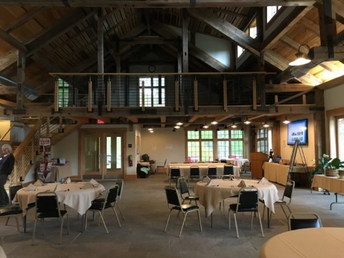 The interior of the Barn… such a beautiful space! You can see the loft up top where yoga sessions were held a couple times weekly.
