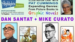 #HFGather Illustrator Chat: Pat Cummings, Dan Santat & Mike Curato on Graphic Novels