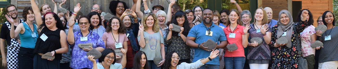 Summer Camp Attendees in 2018 In Front of the Barn