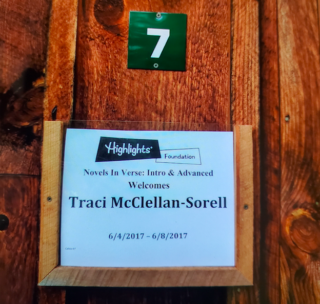 Cabin 7 with Traci's name tab