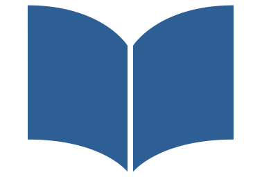 Blue Picture Book Icon of an Open Book