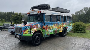 Campus Visitors: A Busload of Books