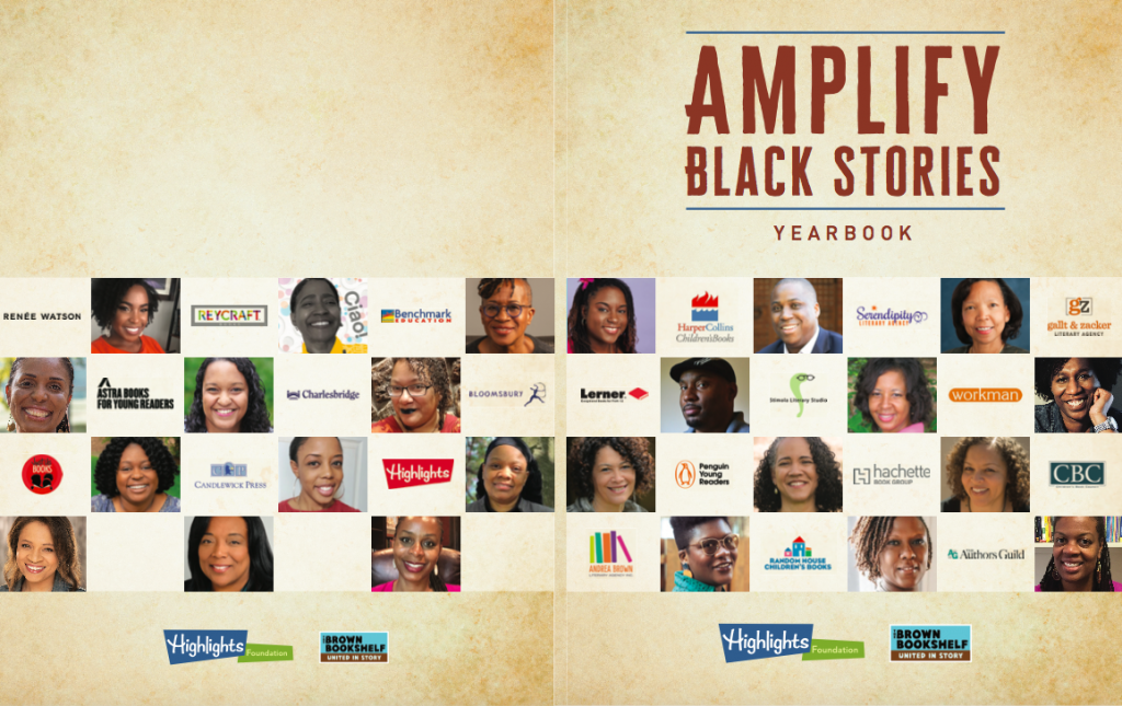 Amplify Black Stories Yearbook Cover Images with Storyteller photos and Publisher logos