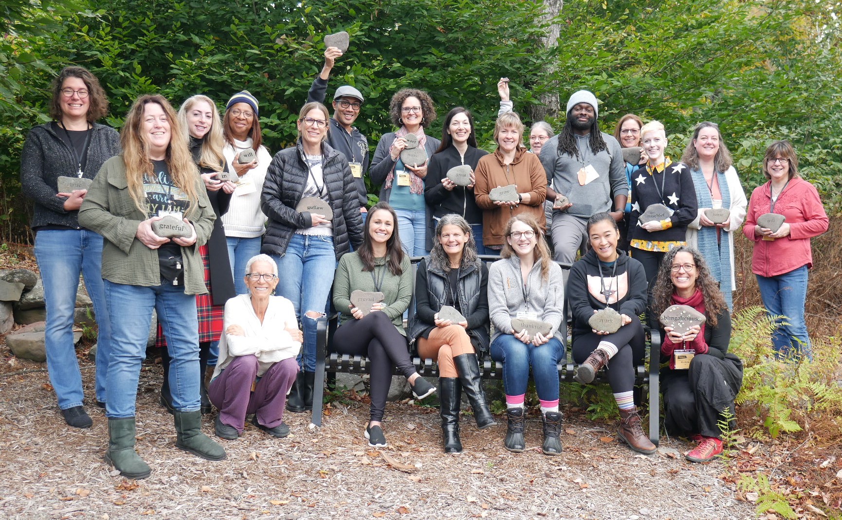 A Group on Campus at the Highlights Foundation