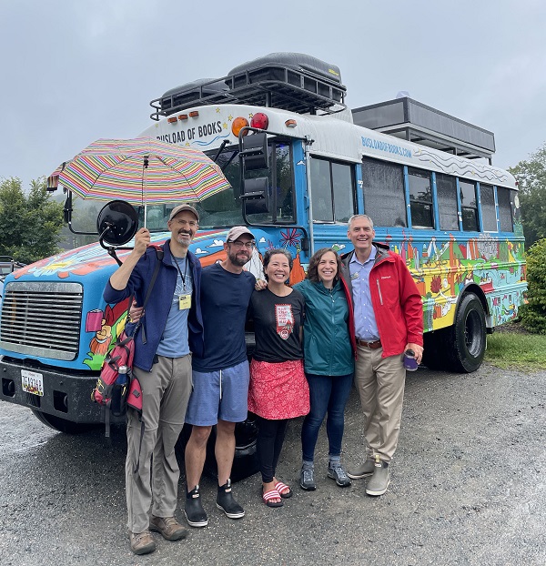 Left to right: Gareth Hinds, Matthew Swanson, Robbi Behr, Alison Morris and George Brown