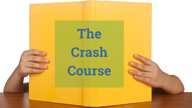 Crash Course Featured Image - Yellow Book with "The Crash Course" over the cover.