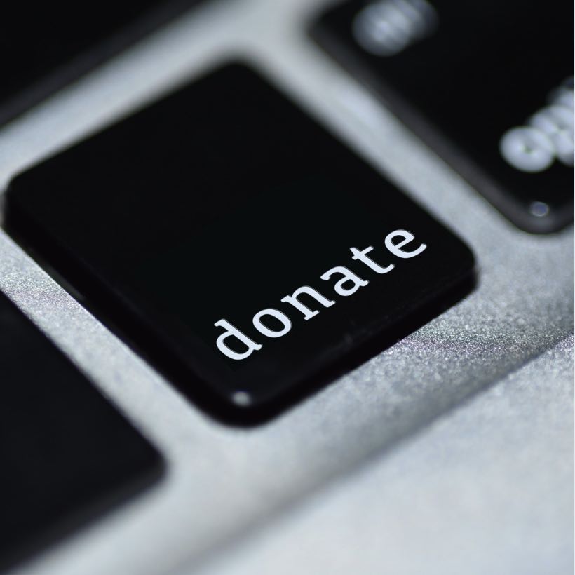 Donate button on keyboard.