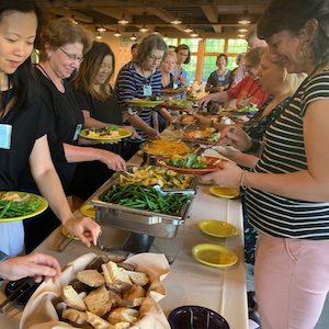 Buffet Line for Dinner