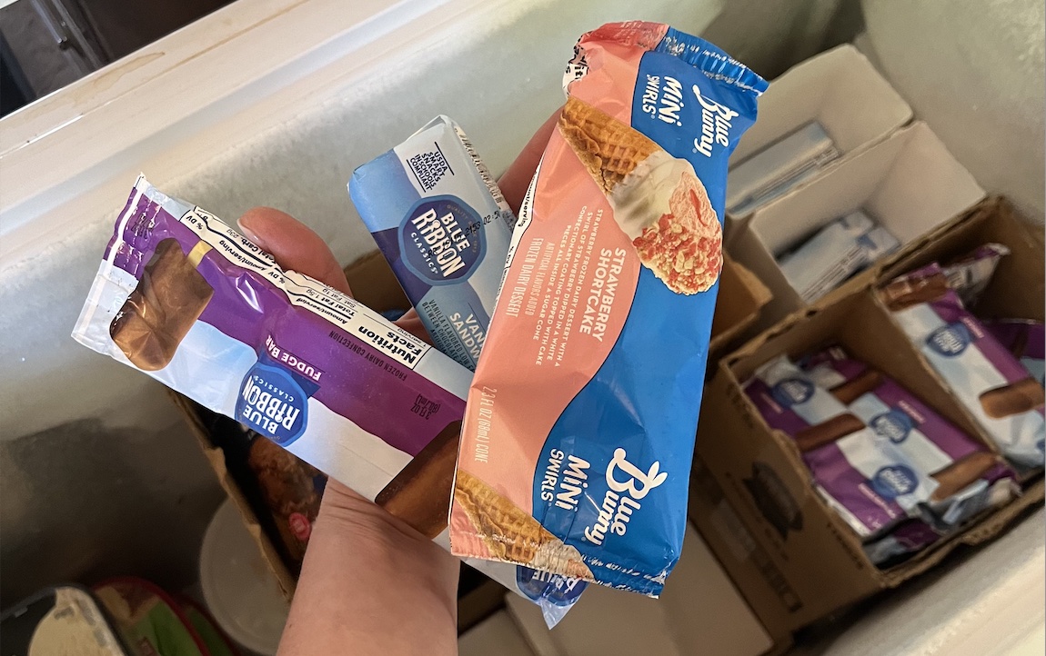 ice-cream-freezer Samples from the ice cream freezer