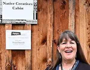 Author Traci Sorell encouraging support for Native Creatives