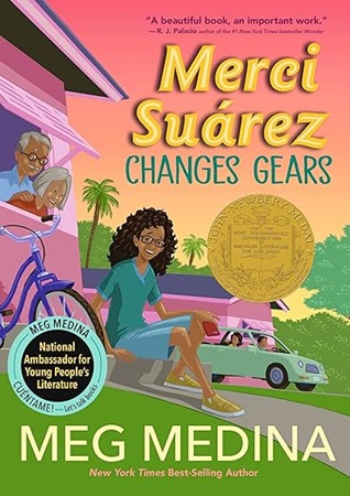 Book cover: Merci Suarez Changes Gears by Meg Medina