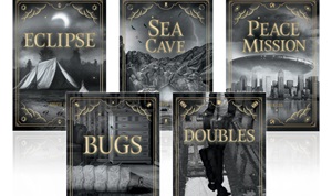 Group of book covers by Jennifer Liss