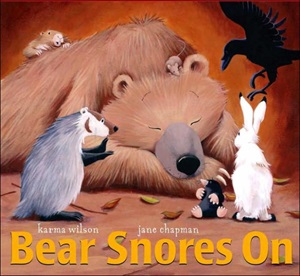 Book cover: Bear Snores On