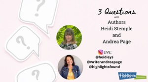 3 Questions for Heidi EY Stemple and Andrea Page about Writing Nonfiction for Children