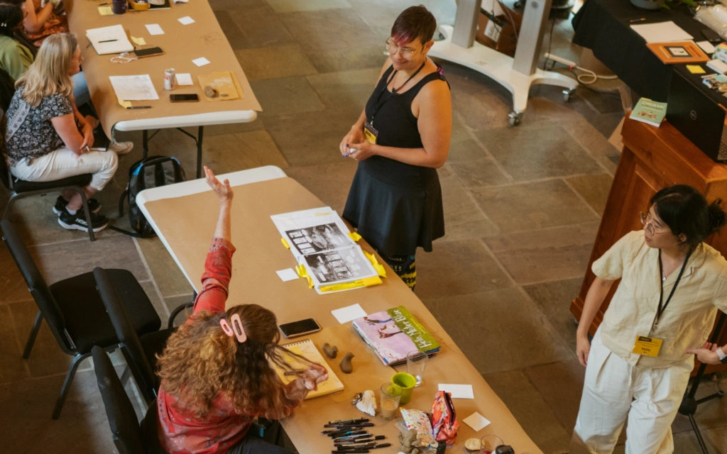 Illustrator retreat on campus