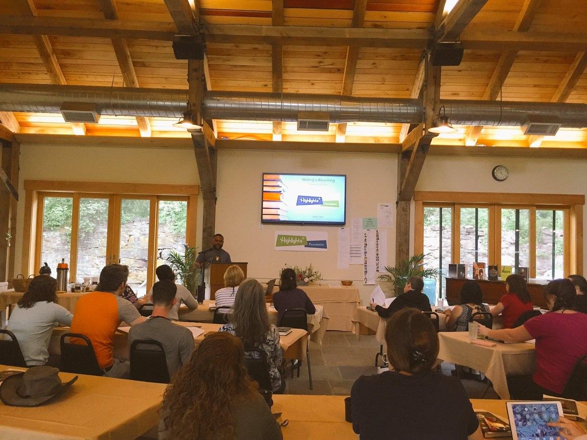 Photo of Summer Camp attendees at a lecture