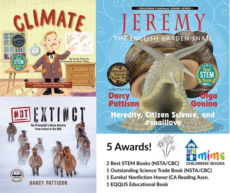 darcy-2025-awards covers of award-winning-books by Darcy Pattison